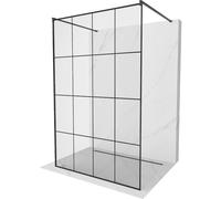 Mexen Kioto paroi de douche autoportante 160 x 200 cm, grille noire 8 mm, noire - 800-160-002-70-77 36070 5905315269706