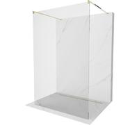 Mexen Kioto paroi de douche autoportante 160 x 200 cm, transparent 8 mm, or - 800-160-002-50-00 14031 5907709133594
