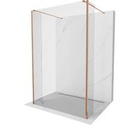 Mexen Kioto paroi de douche autoportante 95 x 30 x 30 cm, transparent, or rose - 800-095-030-222-60-00-030 49651 5905315352231
