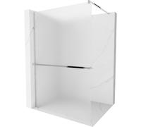 Mexen Kioto+ paroi de douche avec étagère Walk-in 110 x 200 cm, givre, chrom - 800-110-121-01-30 13704 5907709169203