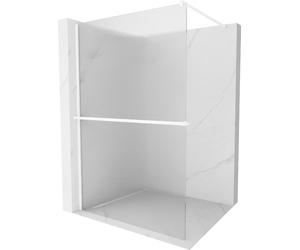 Mexen Kioto+ Paroi de douche avec support d'étagère Walk-in 70 x 200 cm, transparent, blanc - 800-070-121-20-09