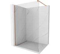 Mexen Kioto paroi de douche Walk-in 100 x 200 cm, transparent 8 mm, cuivre brossé - 800-100-101-65-00 36633 5905315241474