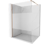 Mexen Kioto paroi de douche Walk-in 100 x 200 cm, transparent/givre 8 mm, or rose - 800-100-101-60-35 2722 5907709129603