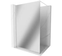 Mexen Kioto paroi de douche Walk-in 110 x 200 cm, miroir 8 mm, blanc - 800-110-101-20-50 14240 5907709128729