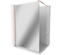 Mexen Kioto paroi de douche Walk-in 110 x 200 cm, miroir 8 mm, or rose - 800-110-101-60-50 2778 5907709132504
