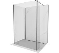 Mexen Kioto paroi de douche Walk-in 110 x 85 x 30 cm, transparent, métal canon - 800-110-085-221-95-00-030 50782 5905315360861