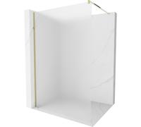 Mexen Kioto paroi de douche Walk-in 120 x 200 cm, givre 8 mm, or - 800-120-101-50-30 2677 5907709129320