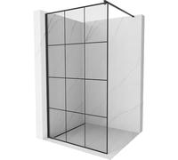 Mexen Kioto paroi de douche Walk-in 120 x 200 cm, grille noire 8 mm, noir - 800-120-101-70-77 2889 5907709132672