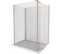 Mexen Kioto paroi de douche Walk-in 140 x 100 x 40 cm, transparent, cuivre brossé - 800-140-100-221-65-00-040 51912 5905315369888