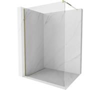 Mexen Kioto paroi de douche Walk-in 140 x 200 cm, transparent 8 mm, or - 800-140-101-50-00 2626 5907709124011