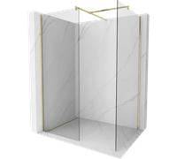 Mexen Kioto paroi de douche Walk-in 140 x 95 cm, transparent, or brossé - 800-140-202-55-00-095 43623 5905315326812