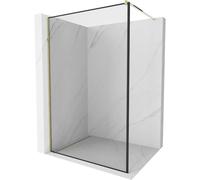 Mexen Kioto paroi de douche Walk-in 60 x 200 cm, cadre noir 8 mm, doré - 800-060-101-50-70 2803 5907709131514