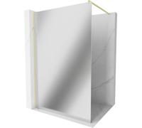 Mexen Kioto cloison de douche Walk-in 80 x 200 cm, miroir 8 mm, or brossé - 800-080-101-55-50 38507 5905315239945