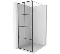 Mexen Kioto paroi de douche Walk-in 90 x 200 cm, grille noire 8 mm, chromée - 800-090-101-01-77 2855 5907709132887