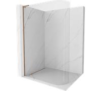 Mexen Kioto-R L paroi de douche arrondie Walk-in 120 x 200 cm, transparent, or rose - 800-120-103-60-06 39879 5905315255051