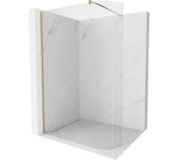 Mexen Kioto-R paroi de douche arrondie Walk-in 130 x 200 cm, transparent 8 mm, or - 800-130-101-50-06 21276 5905315200631