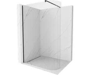 Mexen Kioto-R paroi de douche arrondie Walk-in 100 x 200 cm, transparent 8 mm, noire - 800-100-101-70-06 21291 5905315200785
