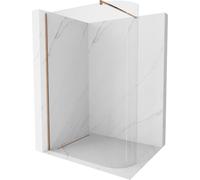 Mexen Kioto-R paroi de douche arrondie Walk-in 120 x 200 cm, transparent 8 mm, or rose - 800-120-101-60-06 21284 5905315200716
