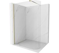 Mexen Kioto-R paroi de douche arrondie Walk-in 130 x 200 cm, transparent 8 mm, or - 800-130-101-50-06 21276 5905315200631