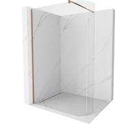 Mexen Kioto-R paroi de douche arrondie Walk-in 150 x 200 cm, transparent 8 mm, or rose - 800-150-101-60-06 21287 5905315200747