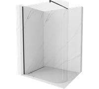 Mexen Kioto-R paroi de douche arrondie Walk-in 90 x 200 cm, transparent 8 mm, noir - 800-090-101-70-06 21290 5905315200778