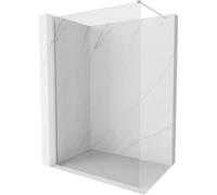 Mexen Kioto-X cloison de douche Walk-in 130 x 200 cm, transparent 10 mm, nickel brossé - 800-130-101-97-00-X 59328 5905315535719