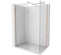 Mexen Kioto-X paroi de douche Walk-in 110 x 80 cm, transparent 10 mm, cuivre brossé - 800-110-202-65-00-080-X 60484 5905315546807