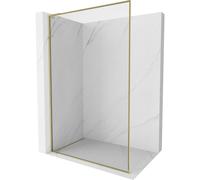 Mexen Kioto-XF L paroi de douche Walk-in avec cadre 60 x 202 cm, transparent 10 mm, or - 800-060-174-50-00-XF 60030 5905315569486