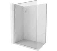 Mexen Kioto-XF L paroi de douche Walk-in avec cadre 90 x 202 cm, transparent 10 mm, nickel brossé - 800-090-174-97-00-XF 60089 5905315570079
