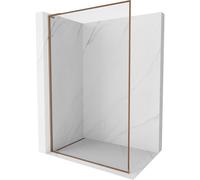 Mexen Kioto-XF L paroi de douche Walk-in avec cadre 90 x 202 cm, transparent 10 mm, or rose - 800-090-174-60-00-XF 60049 5905315569677