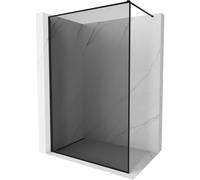 Mexen Kioto-XF paroi de douche Walk-in avec cadre 110 x 202 cm, graphite 10 mm, noir - 800-110-104-70-40-X 59904 5905315541451