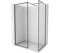 Mexen Kioto-XF paroi de douche Walk-in avec cadre 120 x 100 cm, transparent 10 mm, noir - 800-120-202-04-70-100-XF 61041 5905315565846