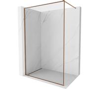 Mexen Kioto-XF paroi de douche Walk-in avec cadre 120 x 202 cm, transparent 10 mm, or rose - 800-120-104-60-00-X 59629 5905315538703