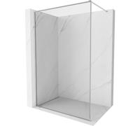 Mexen Kioto-XF paroi de douche Walk-in avec cadre 140 x 202 cm, transparent 10 mm, chrome - 800-140-104-01-00-X 59582 5905315538246