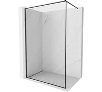 Mexen Kioto-XF Paroi de douche Walk-In avec cadre 150 x 202 cm Transparent 10 mm Noir