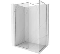 Mexen Kioto-XF paroi de douche Walk-in avec cadre 150 x 80 cm, transparent 10 mm, chrome - 800-150-202-04-00-080-XF 60713 5905315562579
