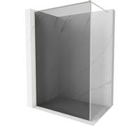 Mexen Kioto-XF paroi de douche Walk-in avec cadre 70 x 202 cm, graphite 10 mm, nickel brossé - 800-070-104-97-40-X 59924 5905315541659