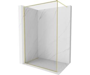Mexen Kioto-XF paroi de douche Walk-in avec cadre 90 x 202 cm, transparent 10 mm, or brossé - 800-090-104-55-00-X 59614 5905315538550