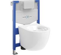 Mexen Kit WC sur pied Felix XS-F avec cuvette Lena, Blanc - 6803322XX00