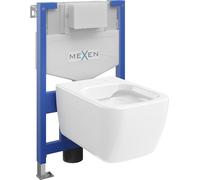 Mexen Kit WC sur pied Felix XS-F avec cuvette Margo, blanc - 6803342XX00