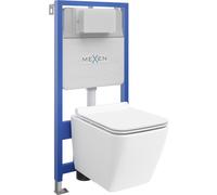 Mexen Kit WC sur pied Felix XS-F avec cuvette Vega et siège à chute lente, blanc - 68030654000