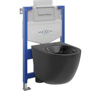 Mexen Lena ensemble encastré WC châssis Fenix XS-U avec cuvette WC, noir mat - 6853322XX85 13016 5907709163591