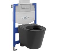 Mexen ensemble encastré WC châssis Fenix XS-U avec cuvette WC Rico, noir mat - 6853372XX85 13035 5907709163683