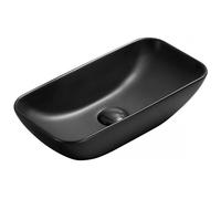 Mexen Klara lavabo de comptoir 46 x 23 cm, noir mat - 21564685 2300 5907709191082