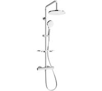 Mexen KT05 ensemble de douche en surface avec douche de tête et mitigeur thermostatique, chrome/blanc - 771500593-00 1969 5907709141766