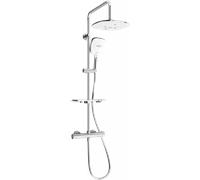 Mexen KT17 ensemble de douche apparent avec pomme de douche et robinet thermostatique, chrome/blanc - 771501793-02 1974 5907709141810