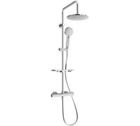 Mexen KT40 ensemble de douche en saillie avec douche de tête et robinet thermostatique, chrome - 771504093-00