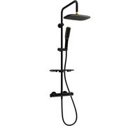 Mexen KT49 ensemble de douche externe avec pomme de douche et mitigeur thermostatique, noir/or - 771504993-75 1995 5907709141919