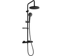 Mexen KX05 ensemble de douche en saillie avec pomme de douche et mitigeur thermostatique, noir - 771500591-70 1952 5907709141575