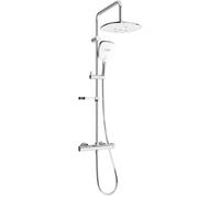 Mexen KX17 ensemble de douche extérieure avec pomme de douche et mitigeur thermostatique, chrome/blanc - 771501791-02 1954 5907709141599
